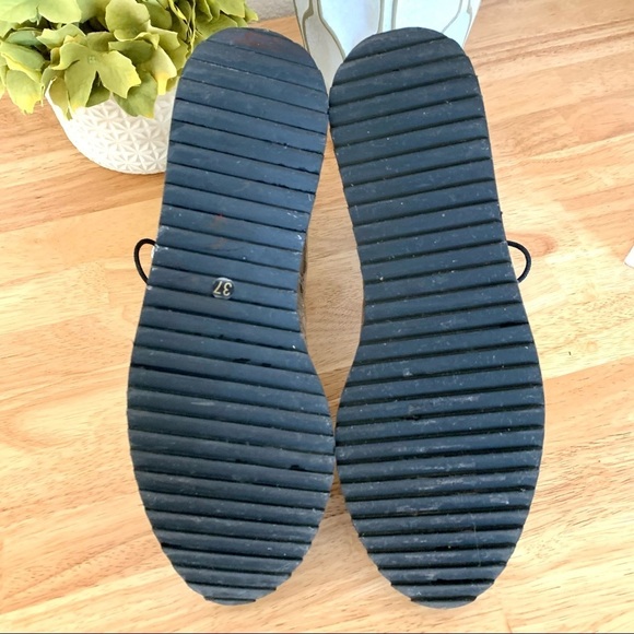 Shelly’s London Silver Lily Lace Up Chelsea Platform Wedge Boots Size 6.5 - Picture 8 of 13